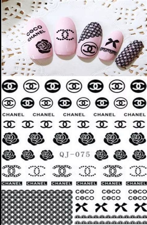 chanel nagel sticker